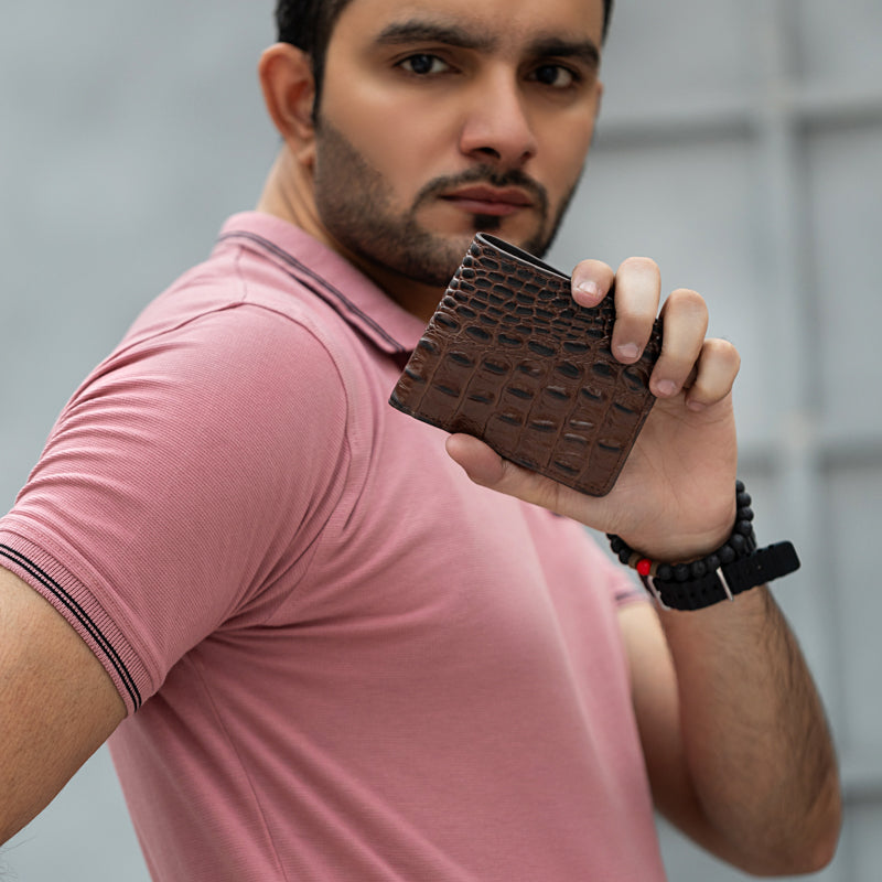 Croco Leather Wallet