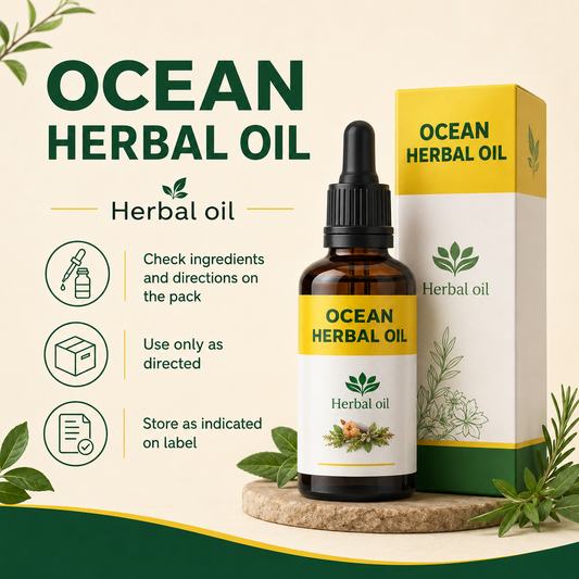 Ocean Herbal Oil – Herbal Oil Dropper Bottle | Herbal Care Product