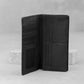 Valorous Tall Elite Black Genuine Leather Long Wallet | 12 Card Slots, Cash & Zipper Pockets
