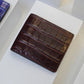 Men Wallet Crocodile Pattern Calfskin from Italy (RFID Blocking)