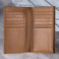 Legacy Brown Leather Long Wallet for Men | Slim Bifold Card & Cash Organizer