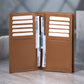 Legacy Brown Leather Long Wallet for Men | Slim Bifold Card & Cash Organizer