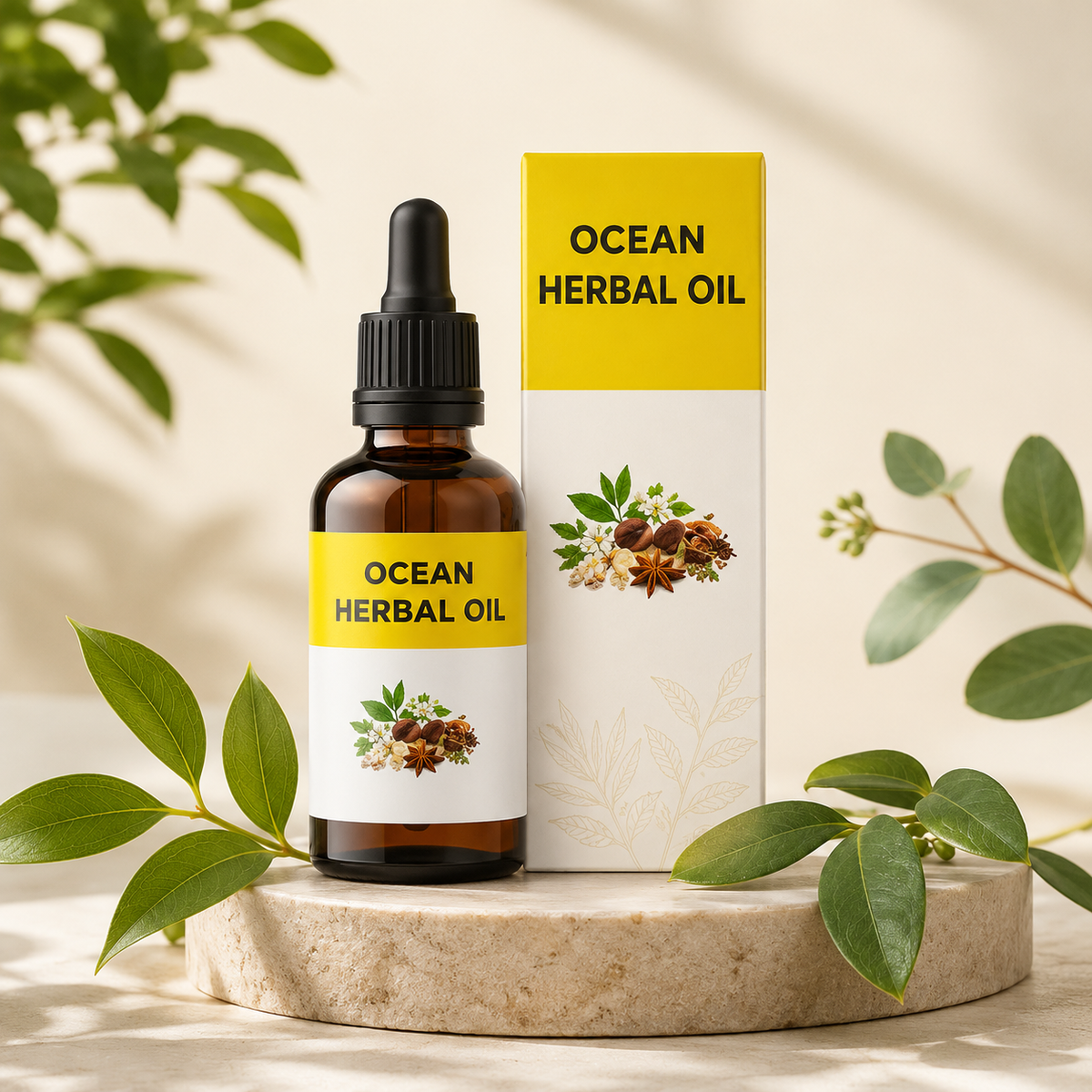 Ocean Herbal Oil – Herbal Oil Dropper Bottle | Herbal Care Product