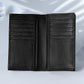 Signature Black Leather Long Wallet for Men | Multi Card & Cash Organizer