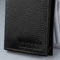 Signature Black Leather Long Wallet for Men | Multi Card & Cash Organizer