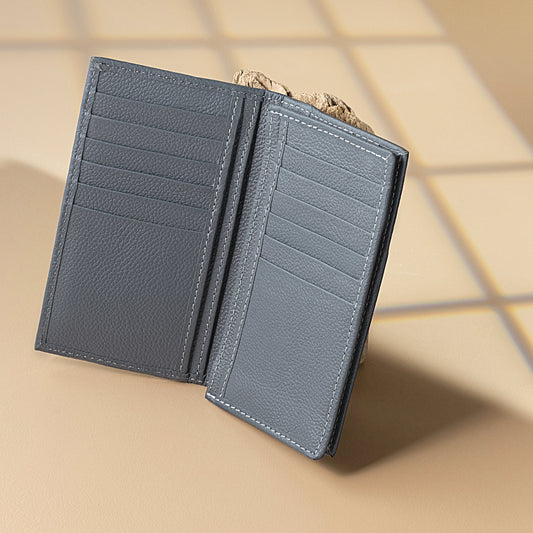 Drifter Multi Card Travel Wallet | Premium Pebbled Long Wallet For Men