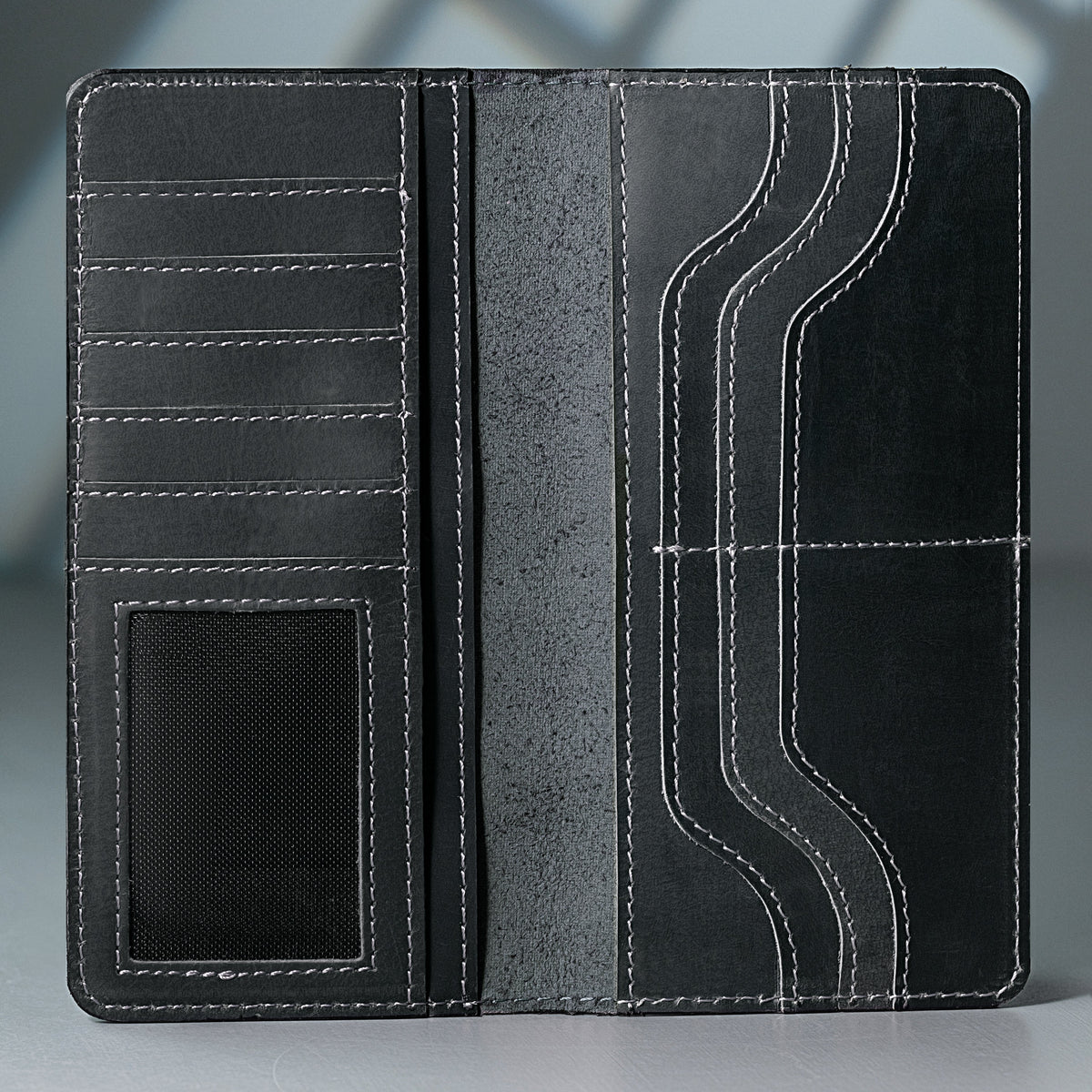Ridge Executive Wallet | 12 Card Slots, Premium Leather Long Wallet for Men