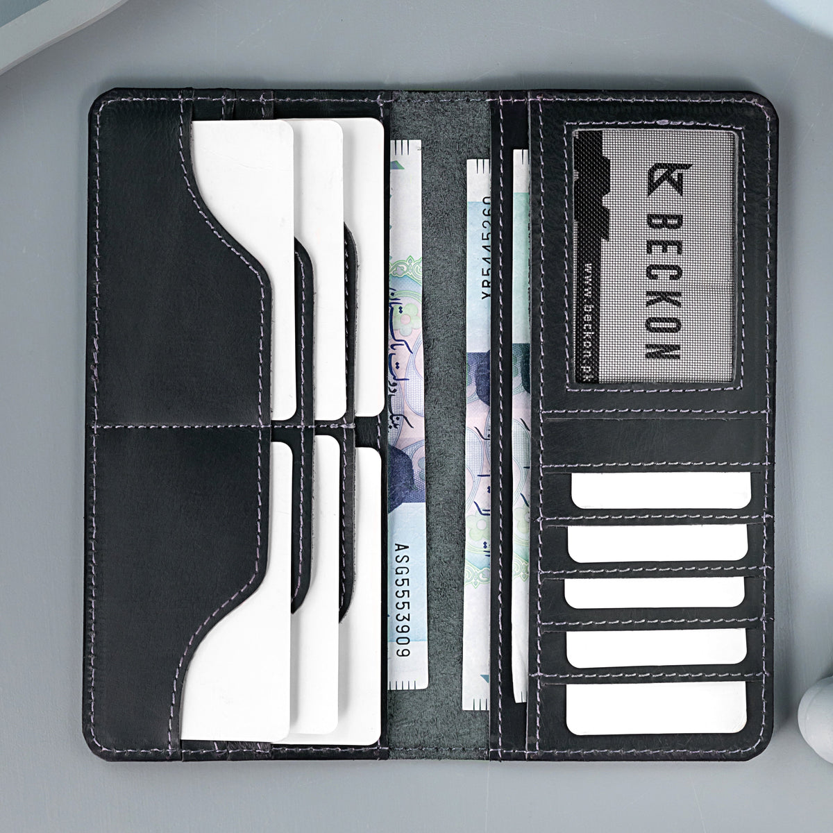 Ridge Executive Wallet | 12 Card Slots, Premium Leather Long Wallet for Men